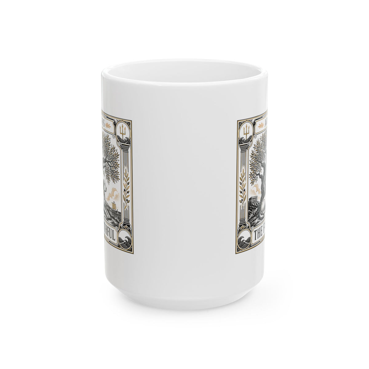 Faithful Argos Tarot Style Ceramic Mug, (11oz, 15oz)