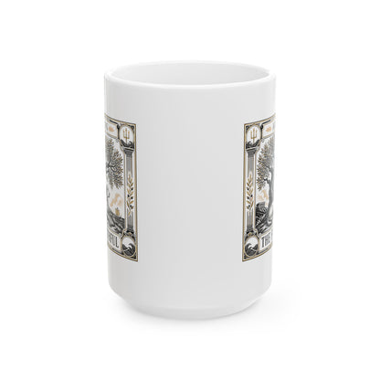 Faithful Argos Tarot Style Ceramic Mug, (11oz, 15oz)