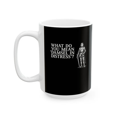 Joan of Arc Damsel in Distress Ceramic Mug, (11oz, 15oz)