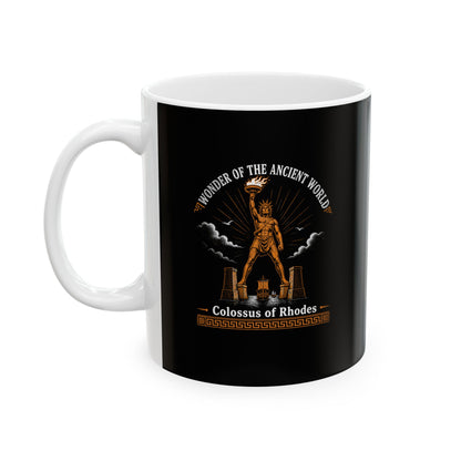 Colossus of Rhodes Wonder of Ancient World Ceramic Mug, (11oz, 15oz)