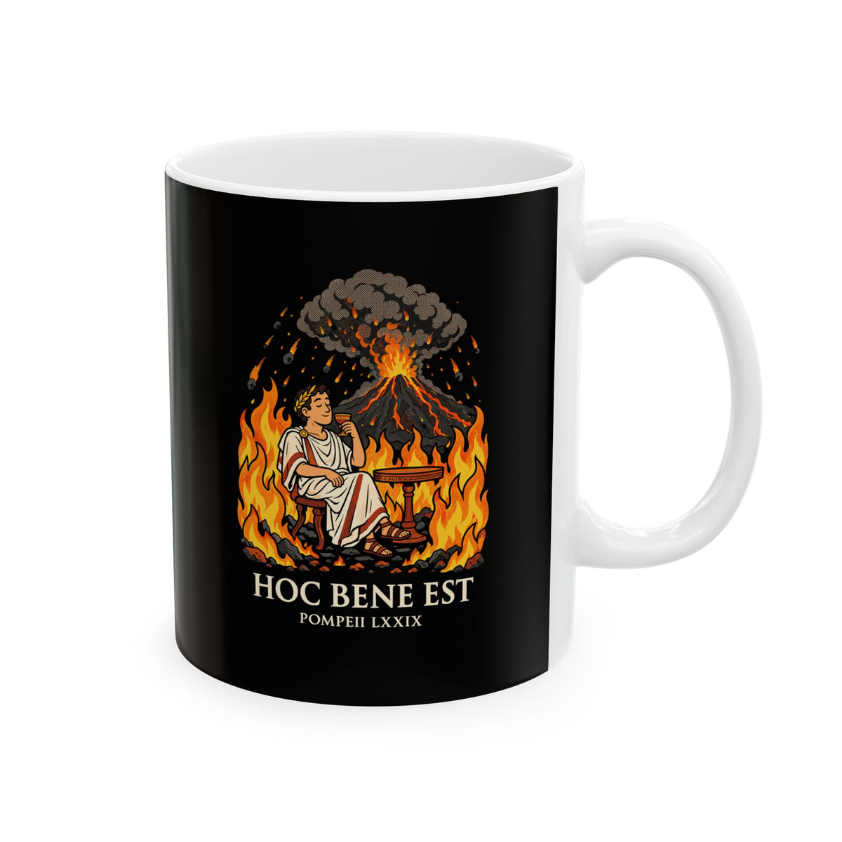 Hoc Bene Est Pompeii Ceramic Mug, (11oz, 15oz)