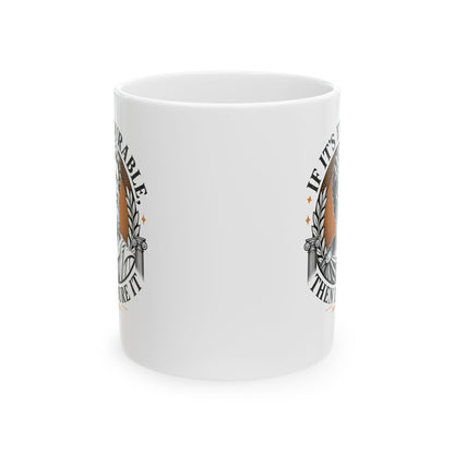 Marcus Aurelius Endurable Quote Ceramic Mug, (11oz, 15oz)