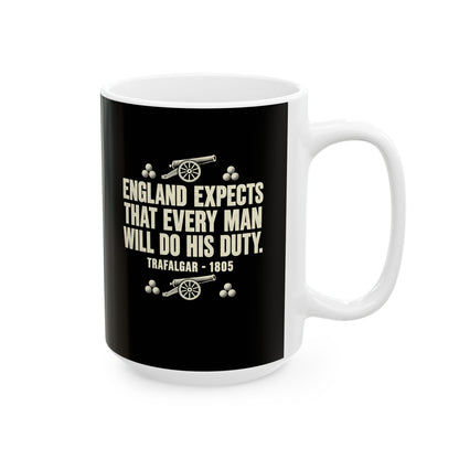 England Expects Trafalgar 1805 Ceramic Mug, (11oz, 15oz)