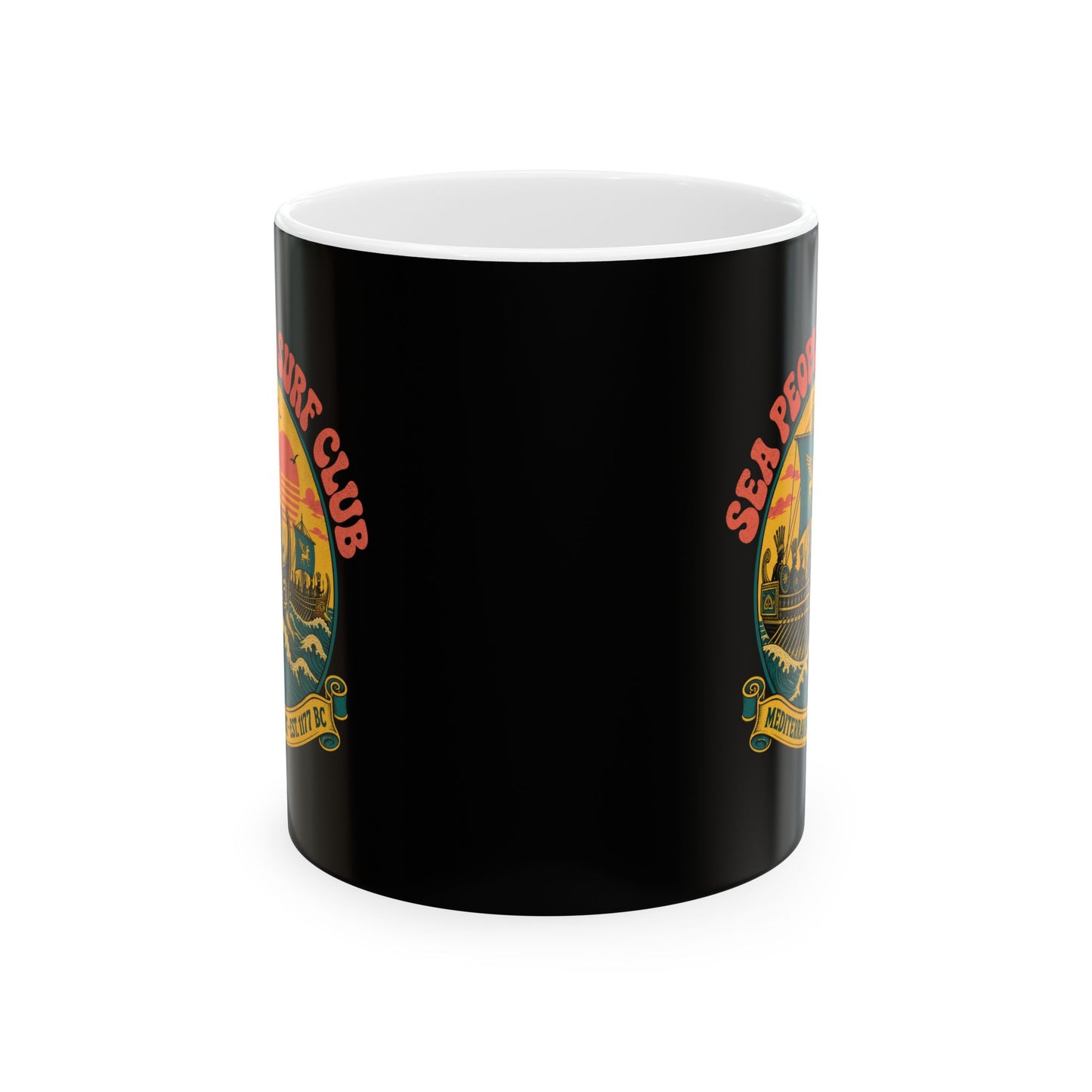 Sea People's Surf Club Ceramic Mug, (11oz, 15oz)