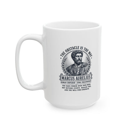 Aurelius Obstacle is the Way Ceramic Mug, (11oz, 15oz)