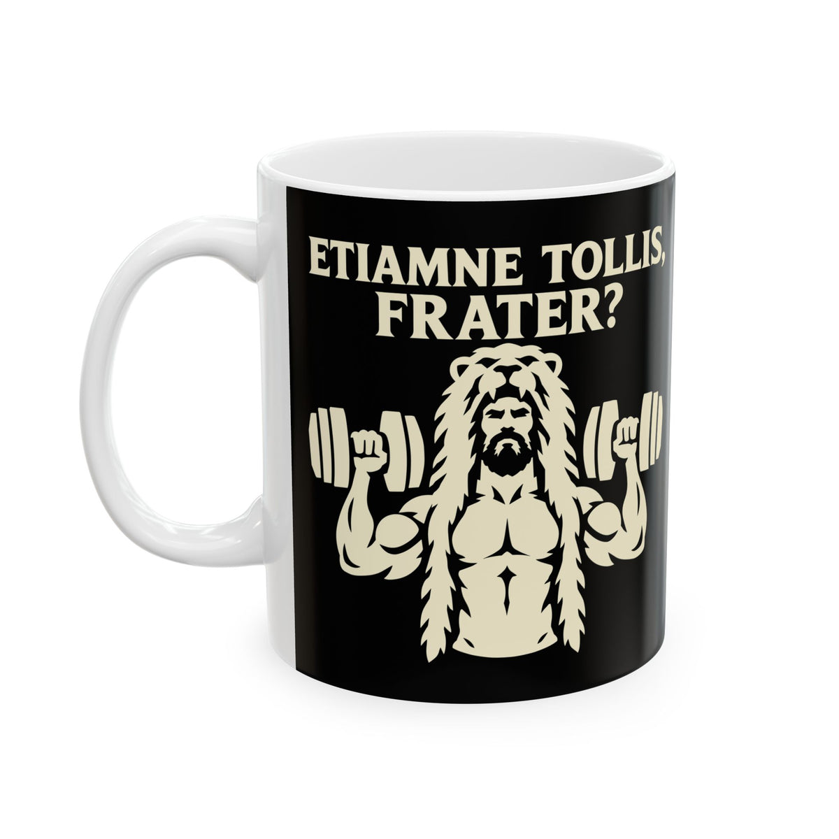 Hercules Do You Even Lift Silhouette Ceramic Mug, (11oz, 15oz)