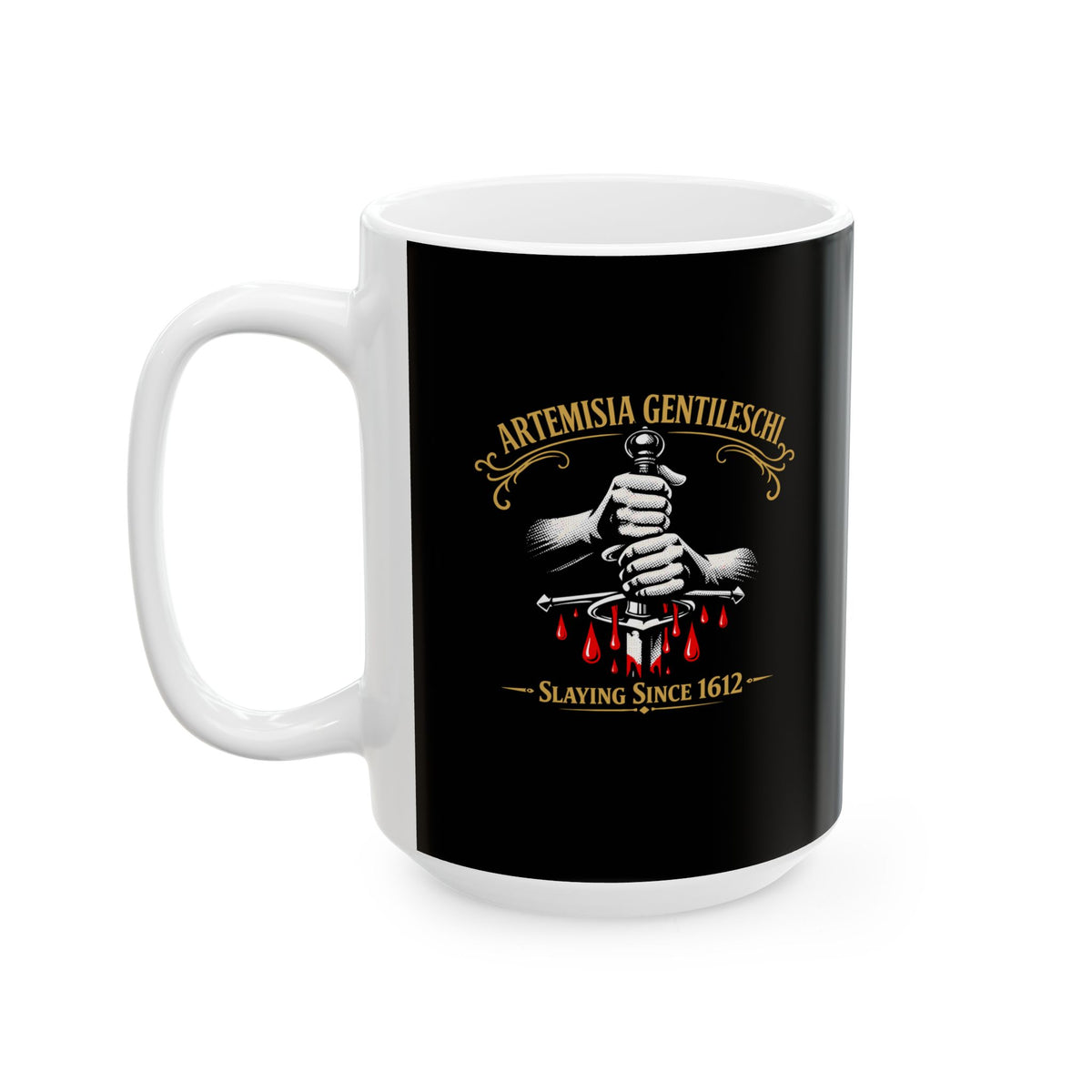 Artemesia Gentileschi Painter Ceramic Mug, (11oz, 15oz)