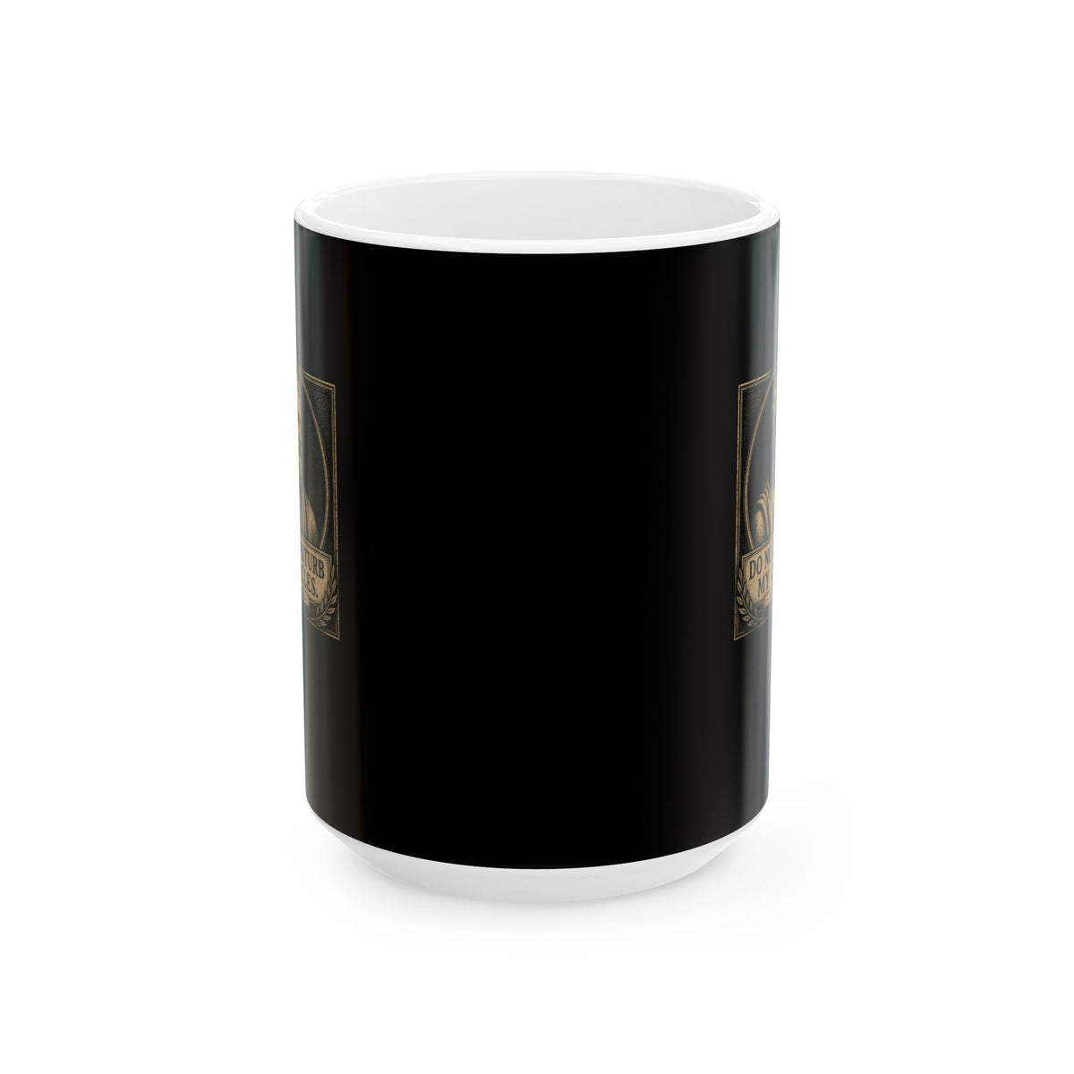 Do Not Disturb My Circles Archimedes Ceramic Mug, (11oz, 15oz)