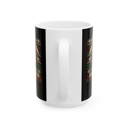 Odin Ugly Christmas Sweater Style Ceramic Mug, (11oz, 15oz)