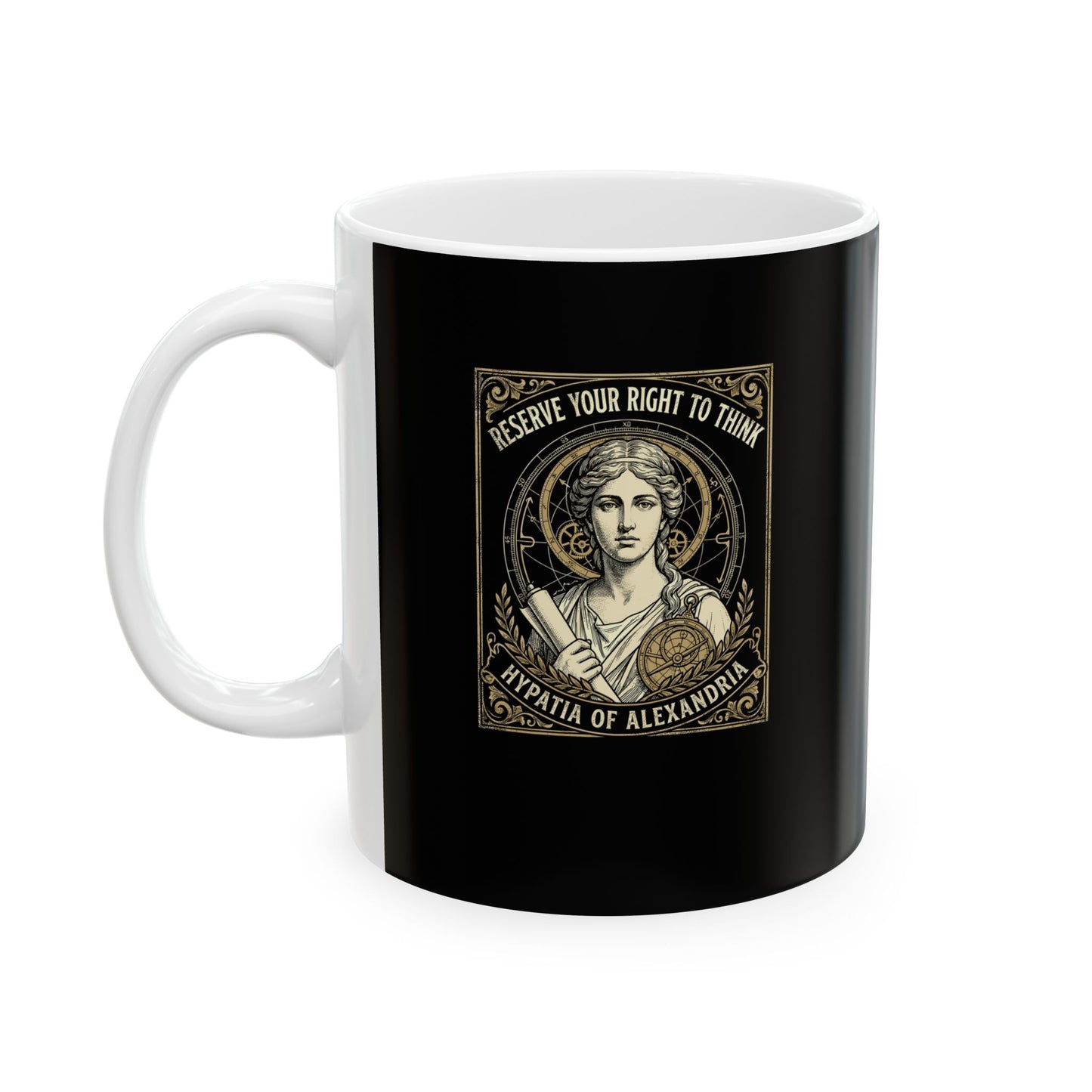 Hypatia of Alexandria Philosopher Ceramic Mug, (11oz, 15oz)