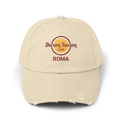 Hard Rock Cafe Roma in Latin  Unisex Distressed Cap