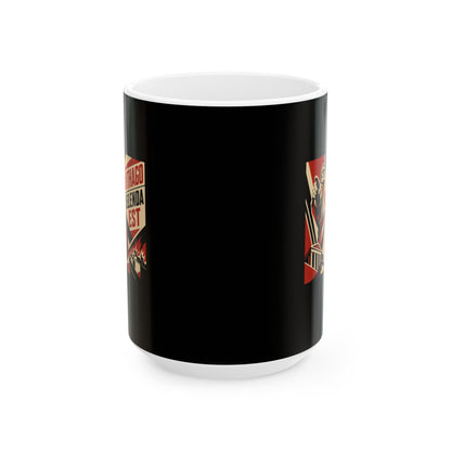 Carthago Delenda Est Propaganda Style Ceramic Mug, (11oz, 15oz)