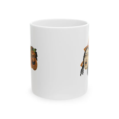 Theatre Masks Pompeii Mosaic Ceramic Mug, (11oz, 15oz)