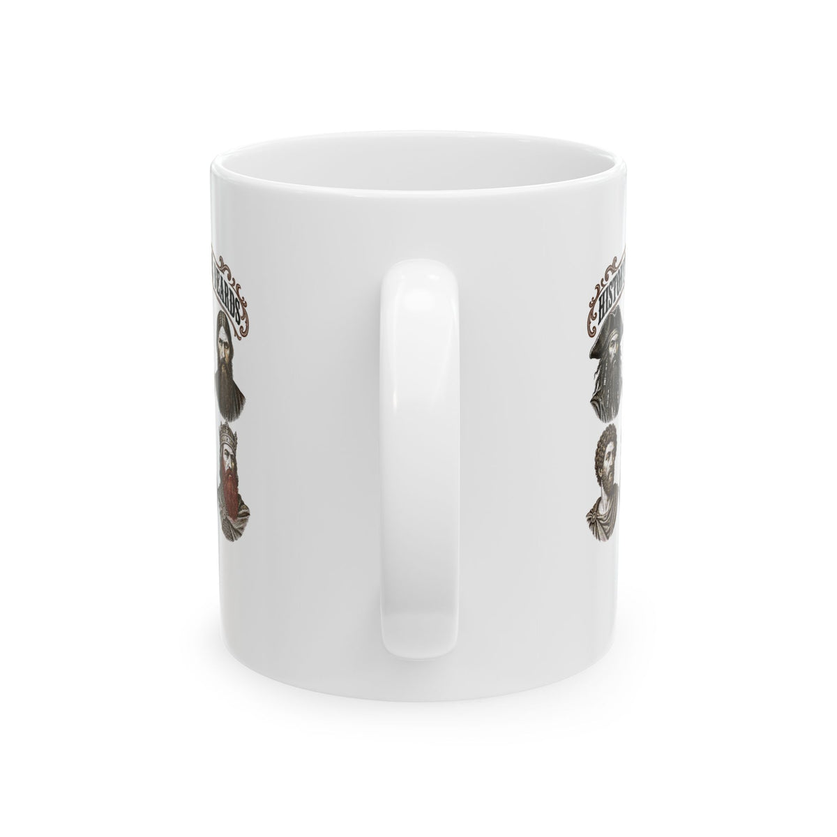 History's Famous Beards Engraving Ceramic Mug, (11oz, 15oz)
