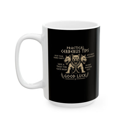Practical Cerberus Tips Ceramic Mug, (11oz, 15oz)