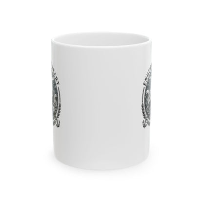 Odysseus Endure o Heart Quote Ceramic Mug, (11oz, 15oz)