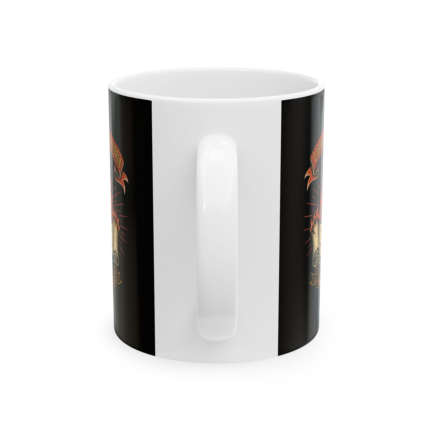 Library of Alexandria Never Forget Ceramic Mug, (11oz, 15oz)