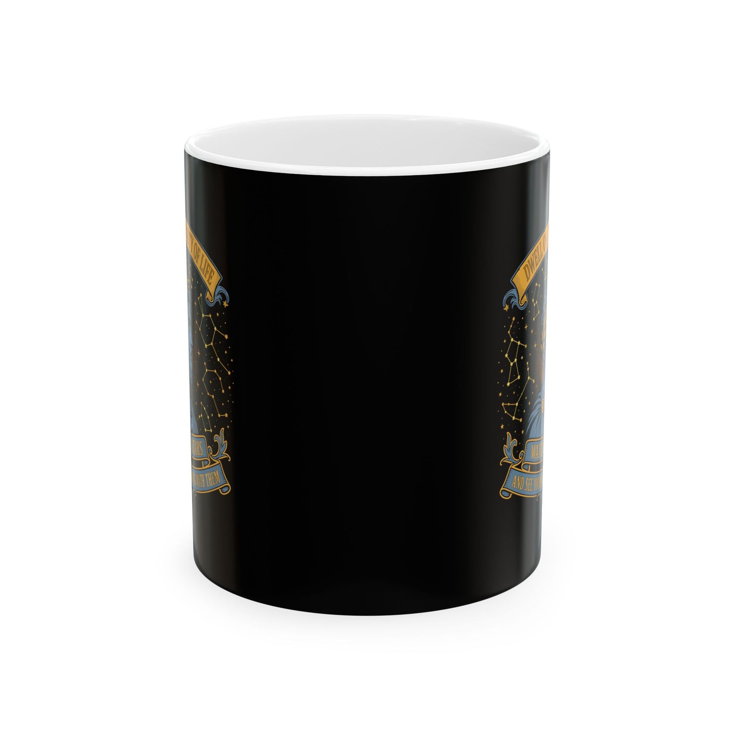 Aurelius Quote Running with the Stars Ceramic Mug, (11oz, 15oz)
