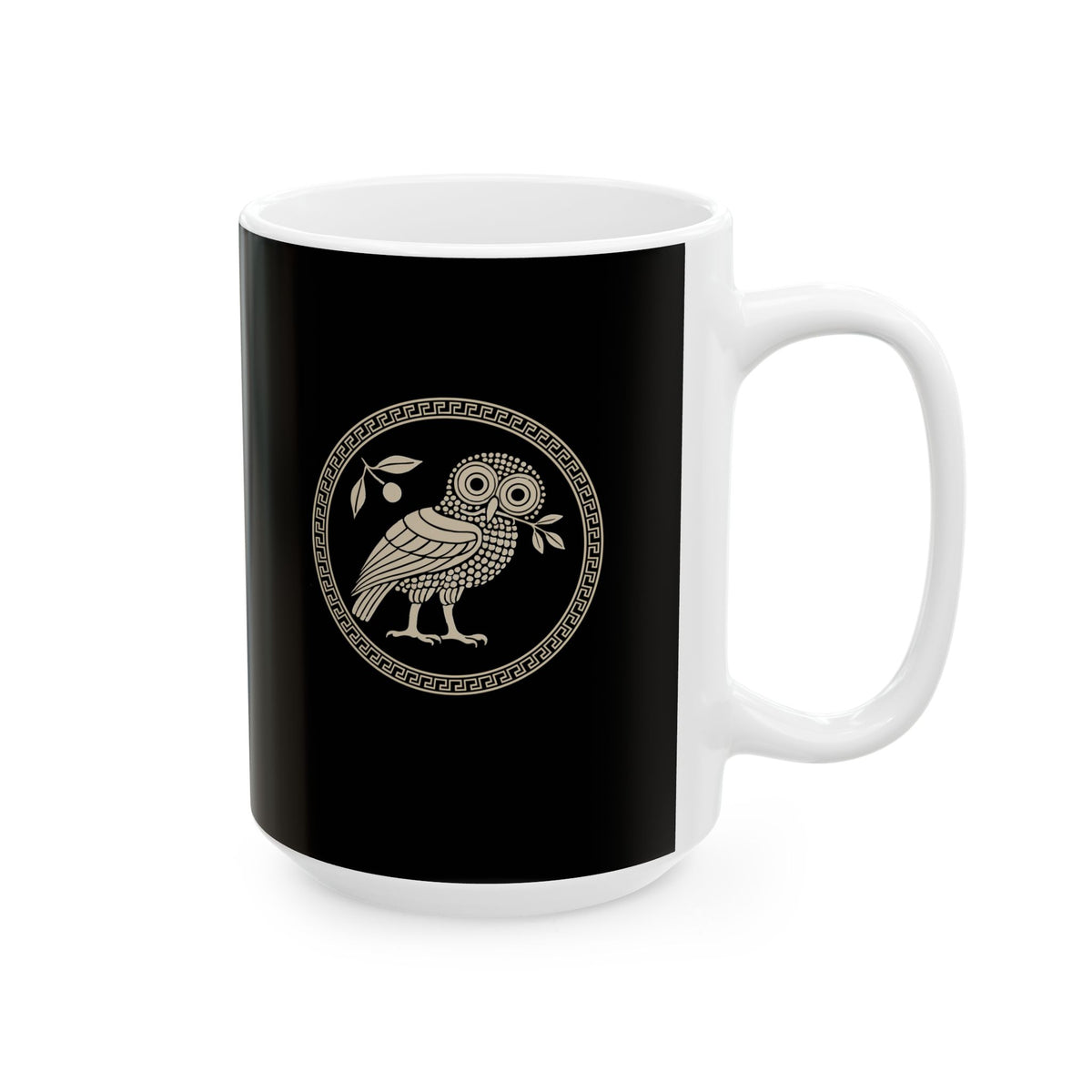 Owl of Athena Ceramic Mug, (11oz, 15oz)
