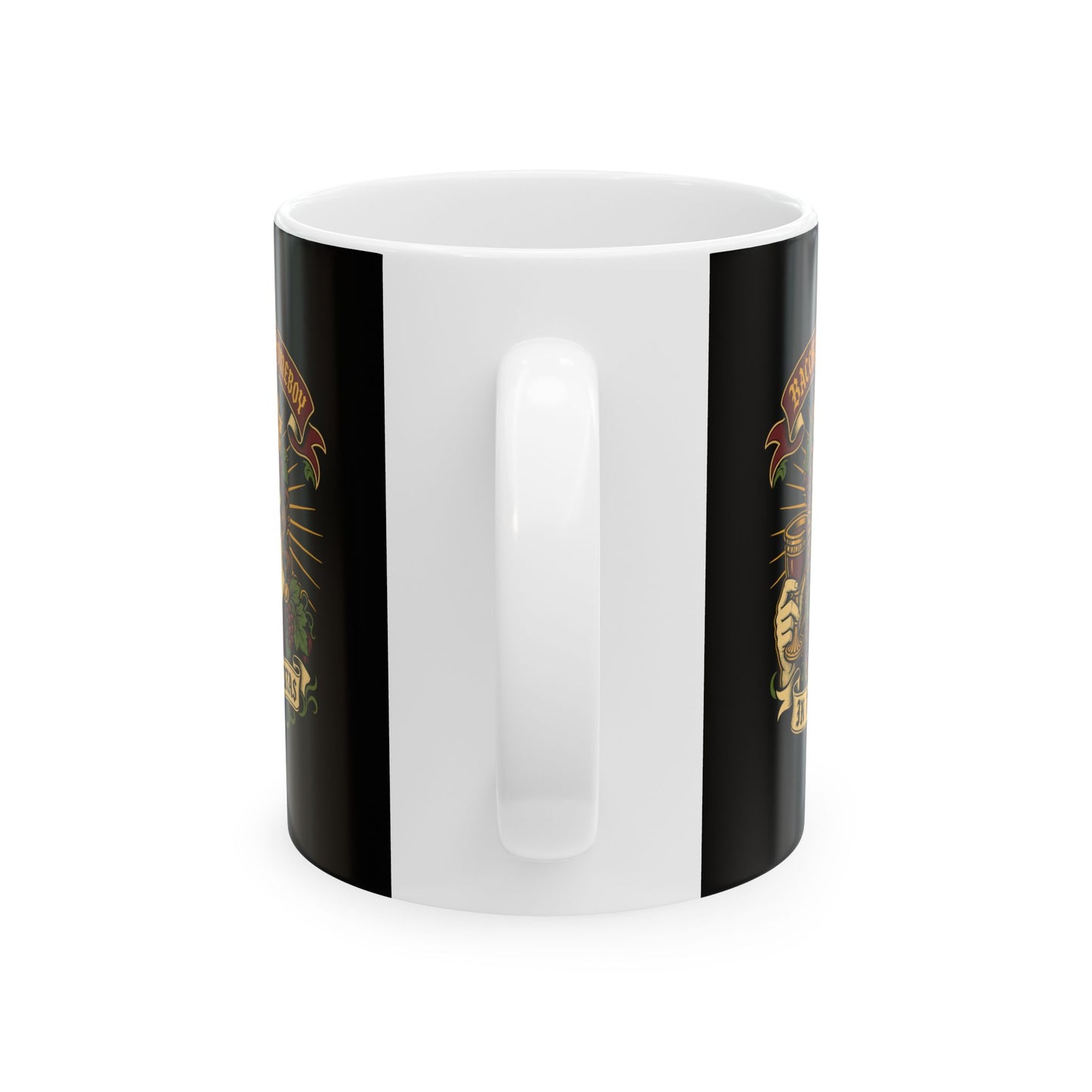 Bacchus is Homeboy In Vino Veritas Ceramic Mug, (11oz, 15oz)
