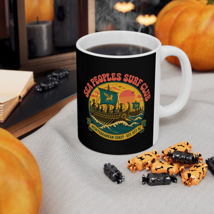 Sea People's Surf Club Ceramic Mug, (11oz, 15oz)