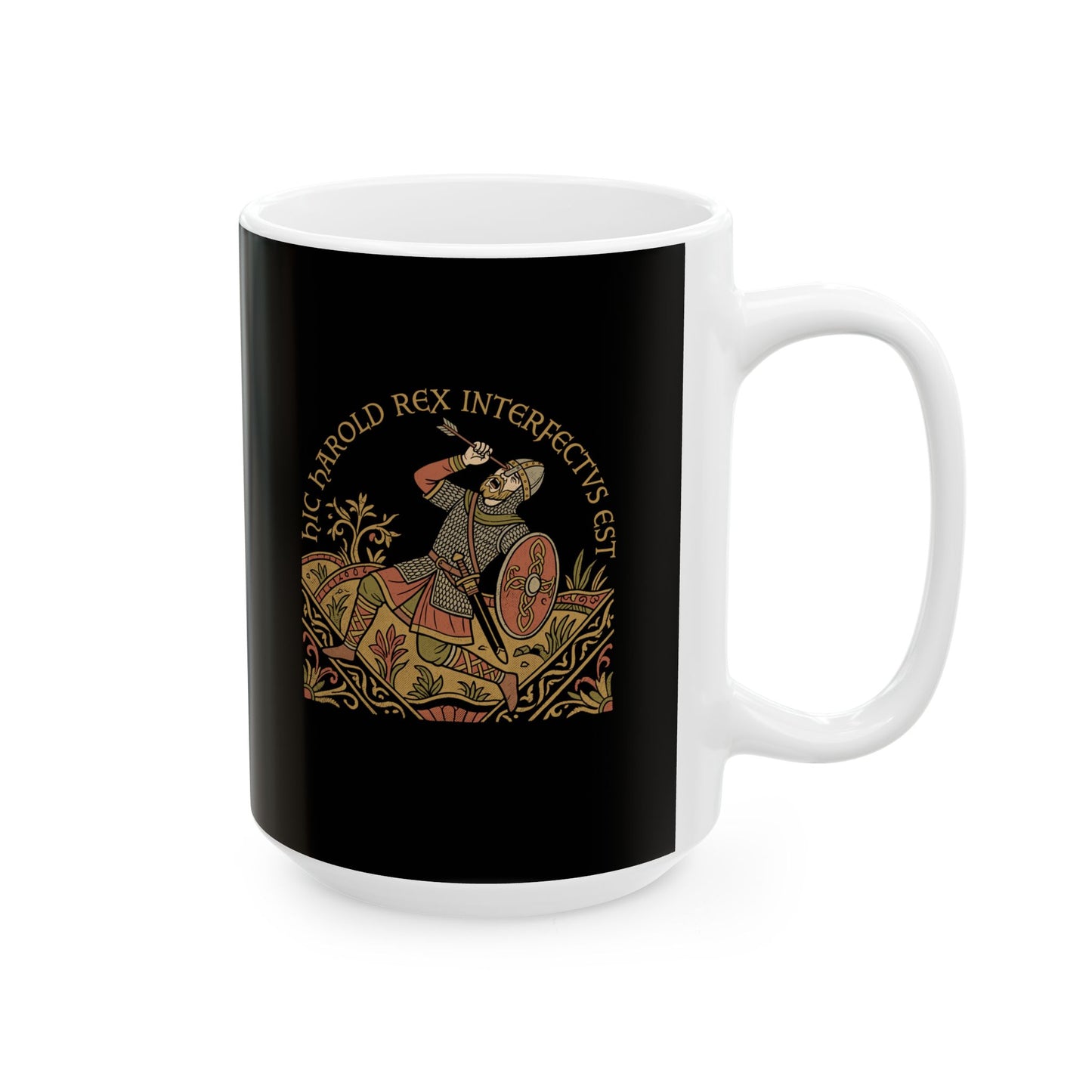 Hic Harold Interfectus Battle of Hastings Ceramic Mug, (11oz, 15oz)