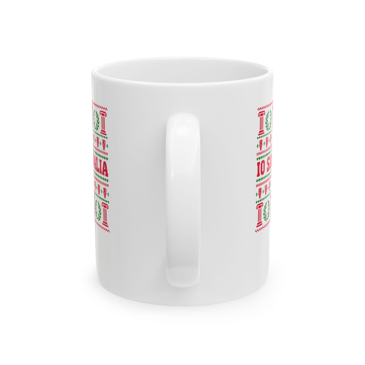 Io Saturnalia Ugly Sweater Ceramic Mug, (11oz, 15oz)