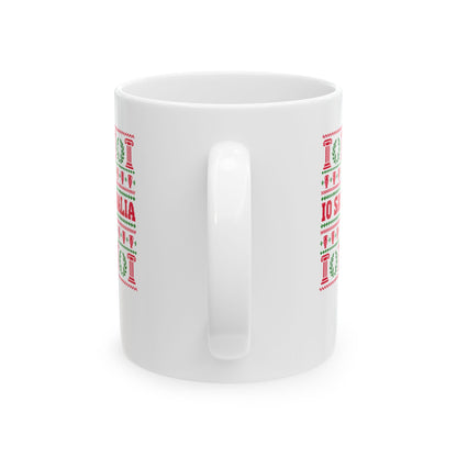 Io Saturnalia Ugly Sweater Ceramic Mug, (11oz, 15oz)