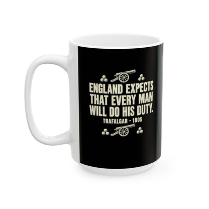 England Expects Trafalgar 1805 Ceramic Mug, (11oz, 15oz)
