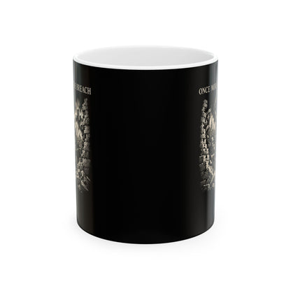 Henry V Unto The Breach Engraving Ceramic Mug, (11oz, 15oz)