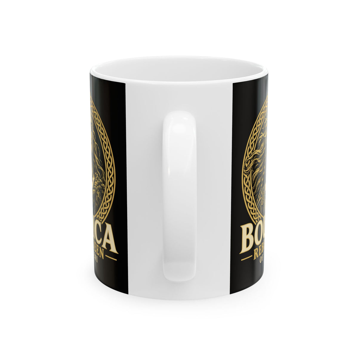 Boudica Rebel Queen Engraved Ceramic Mug, (11oz, 15oz)