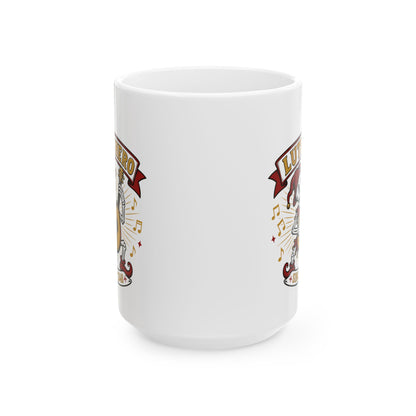 Medieval Bard Lute Hero Ceramic Mug, (11oz, 15oz)