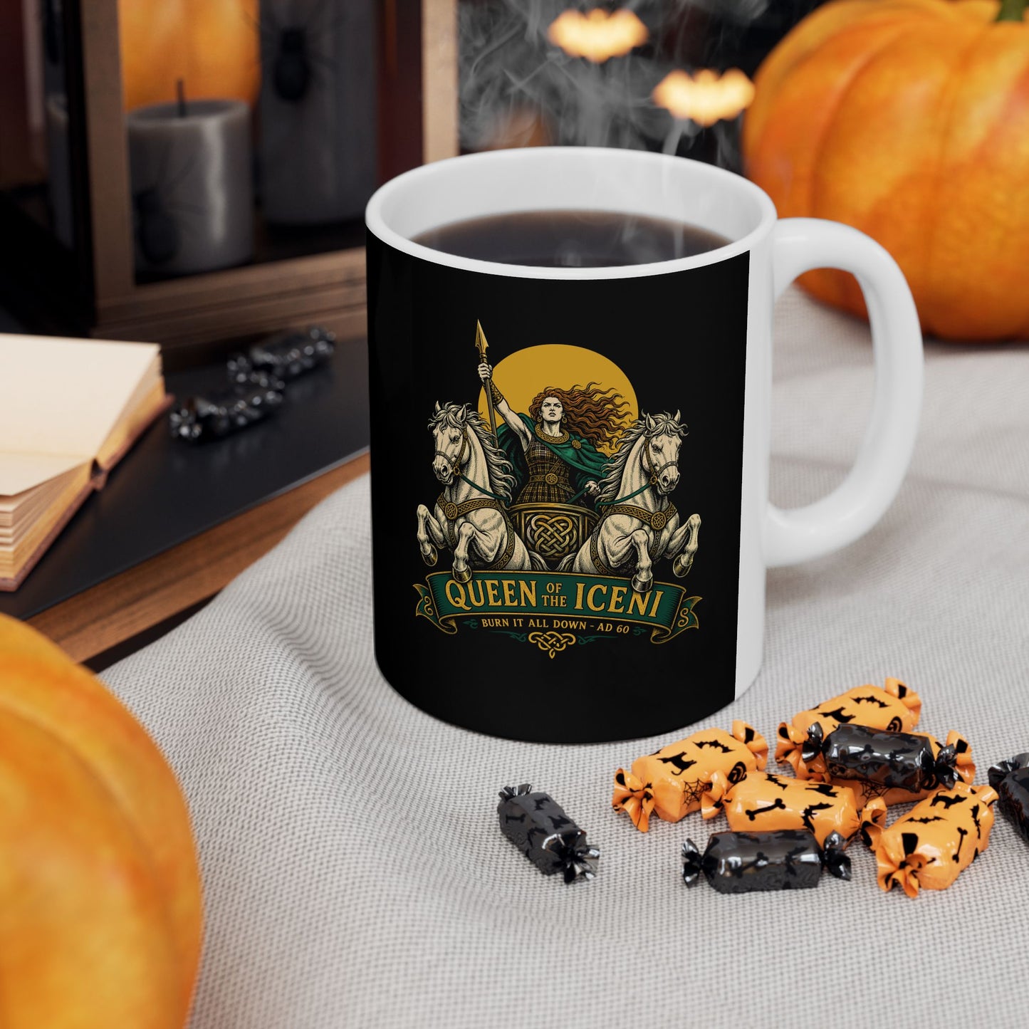 Boudica Burn it All Down Ceramic Mug, (11oz, 15oz)