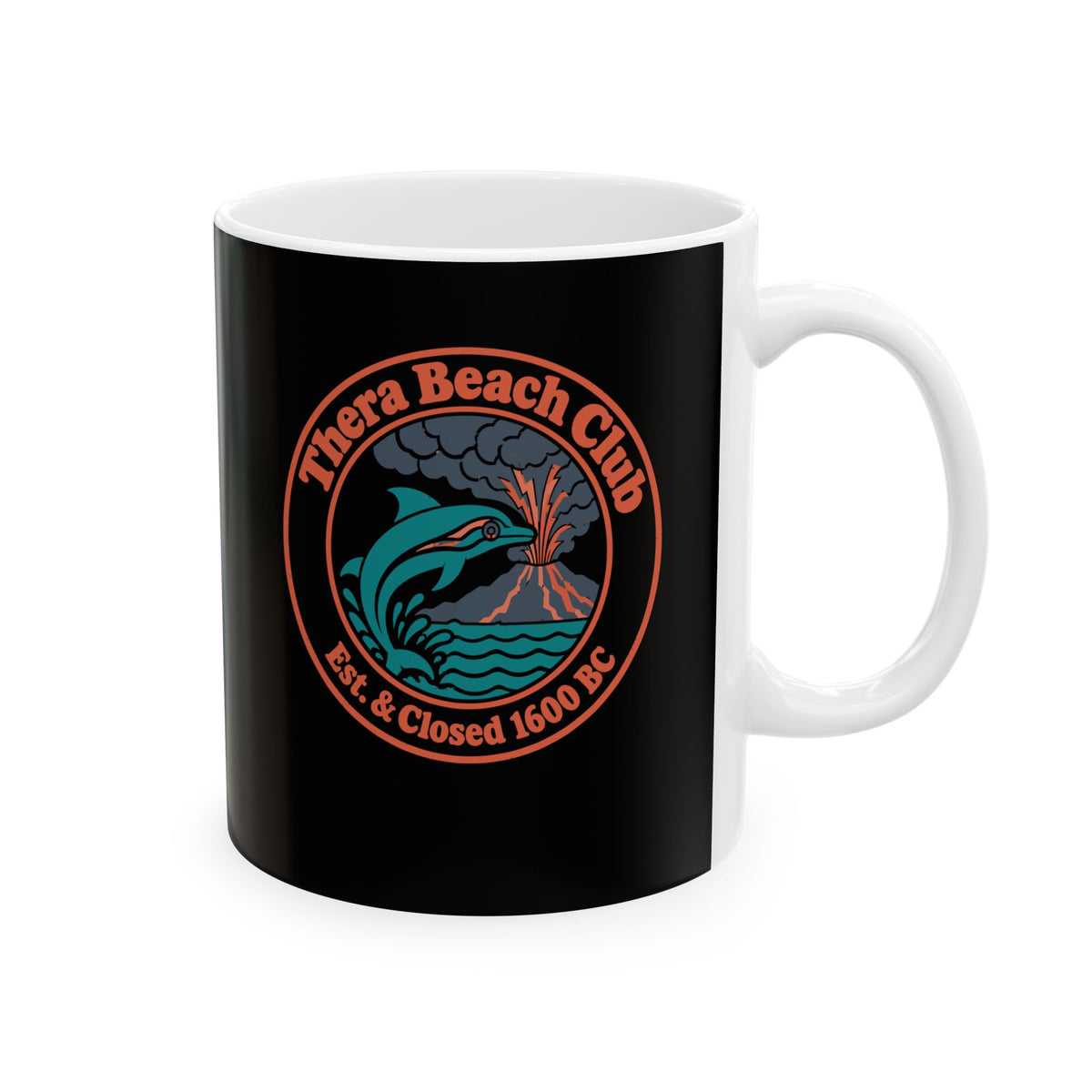 Thera Beach Club  Ceramic Mug, (11oz, 15oz)