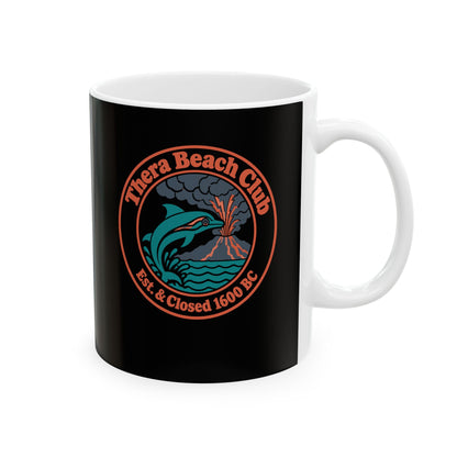 Thera Beach Club  Ceramic Mug, (11oz, 15oz)