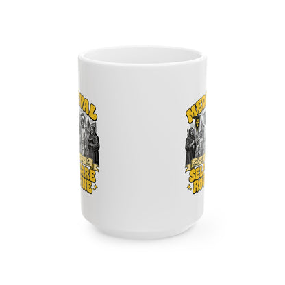 Flagellants Medieval Self Care Ceramic Mug, (11oz, 15oz)