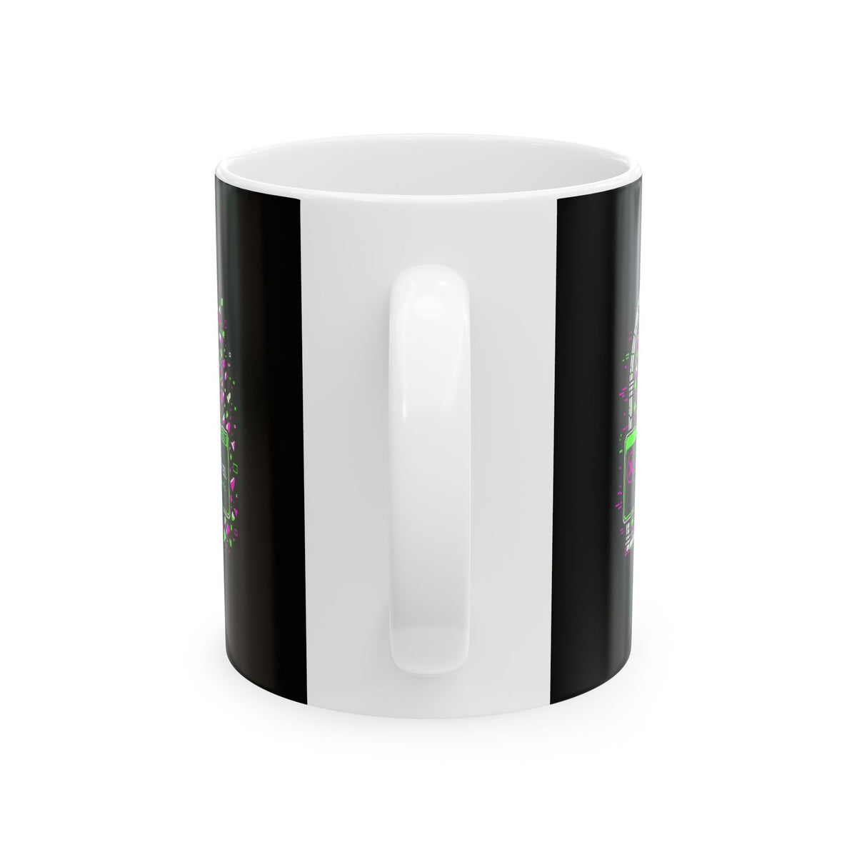 Excommunication 8 Bit Error Ceramic Mug, (11oz, 15oz)
