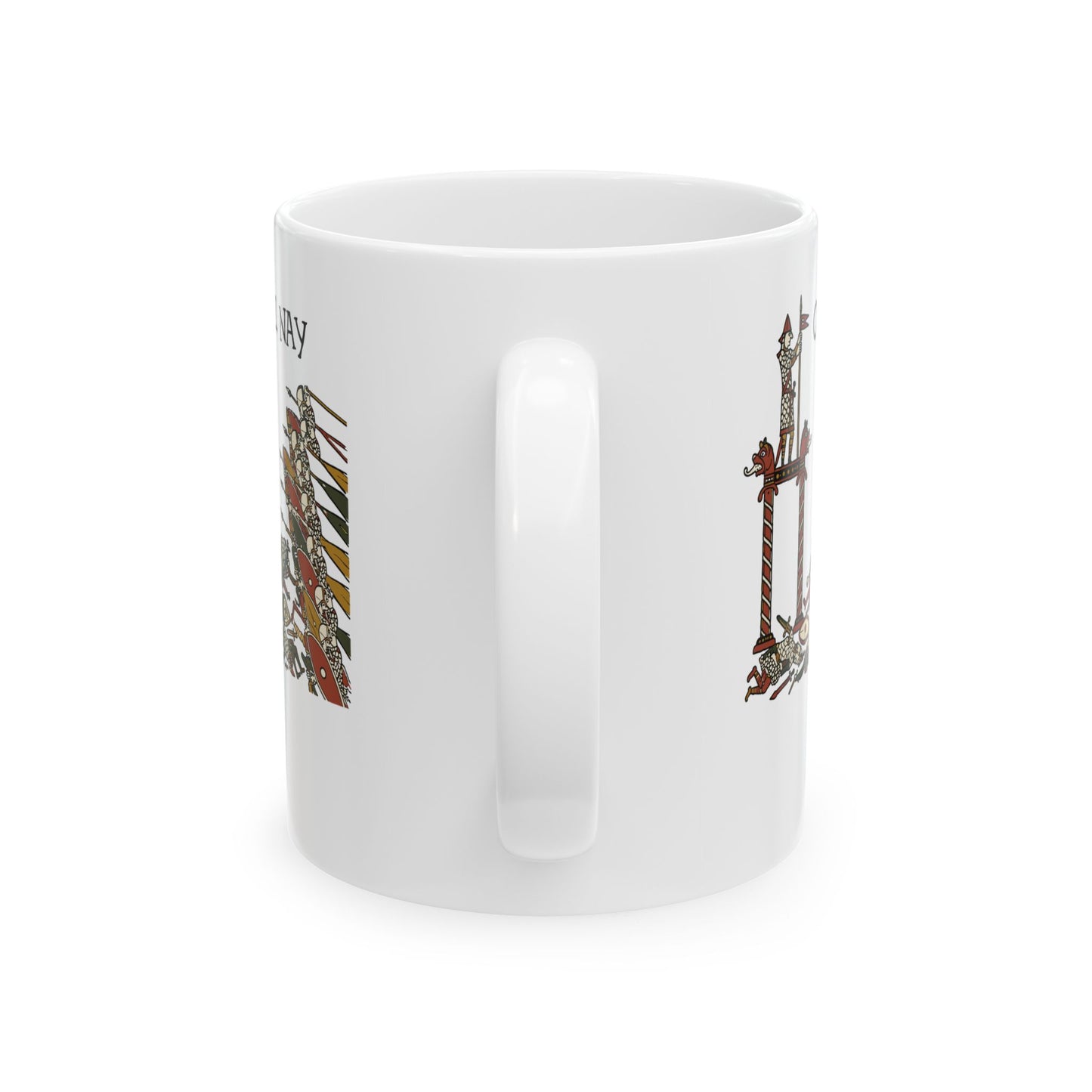 Hell Nay Bayeux Tapestry Meme Ceramic Mug, (11oz, 15oz)