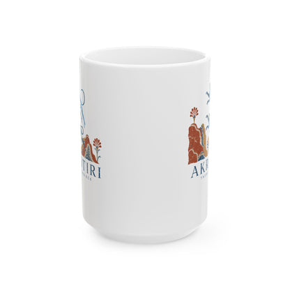 Blue Monkeys Santorini Akrotiri Ceramic Mug, (11oz, 15oz)