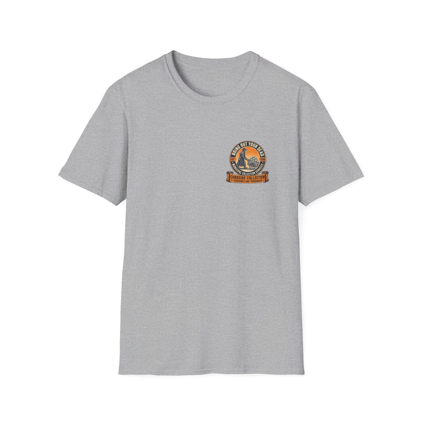 Bring Out Your Dead Plague Doctor Back Print T-Shirt