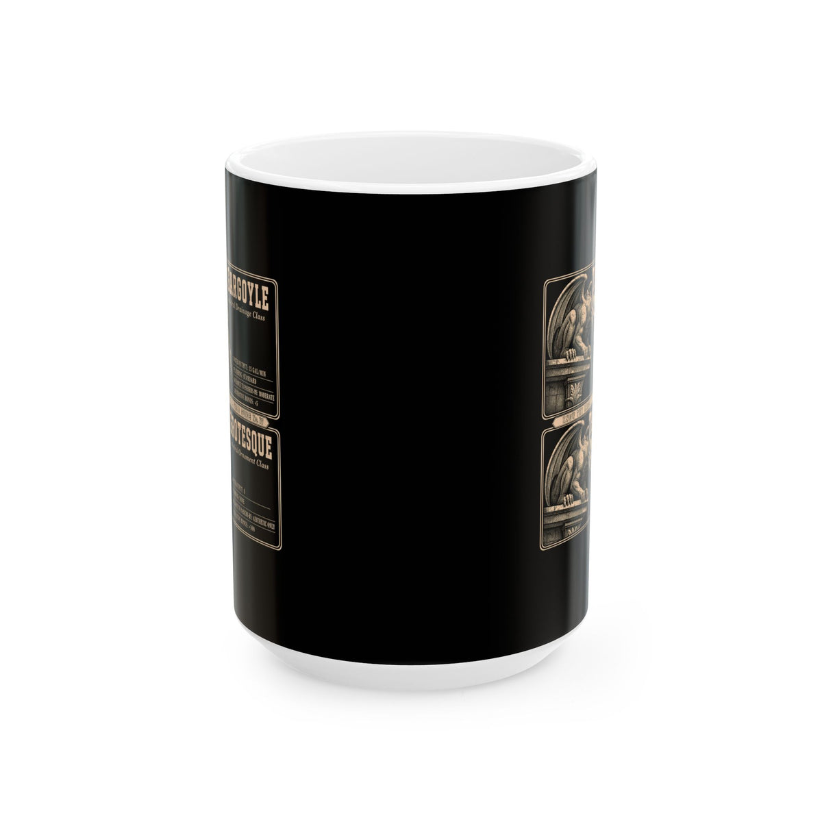 Gargoyle vs Grotesque Field Guide Ceramic Mug, (11oz, 15oz)