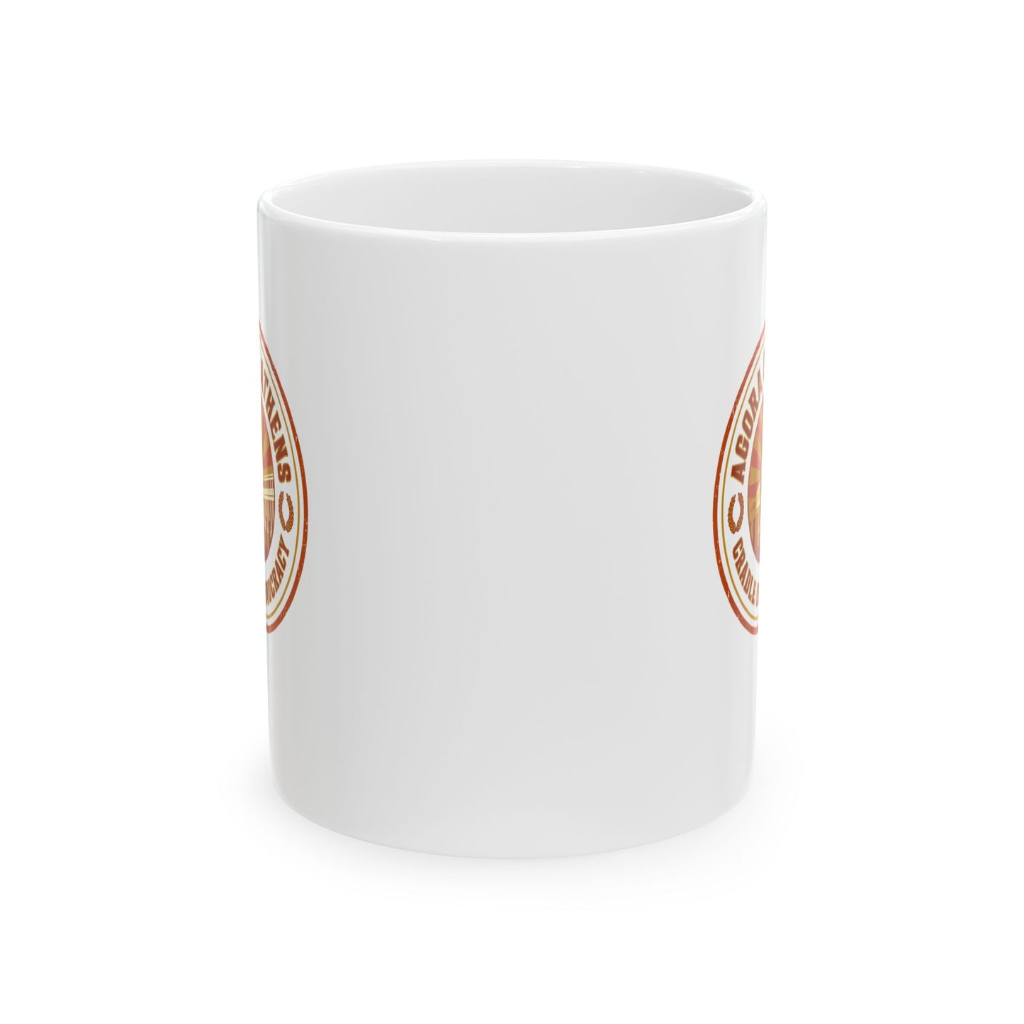 Athens Agora Cradle of Democracy Ceramic Mug, (11oz, 15oz)