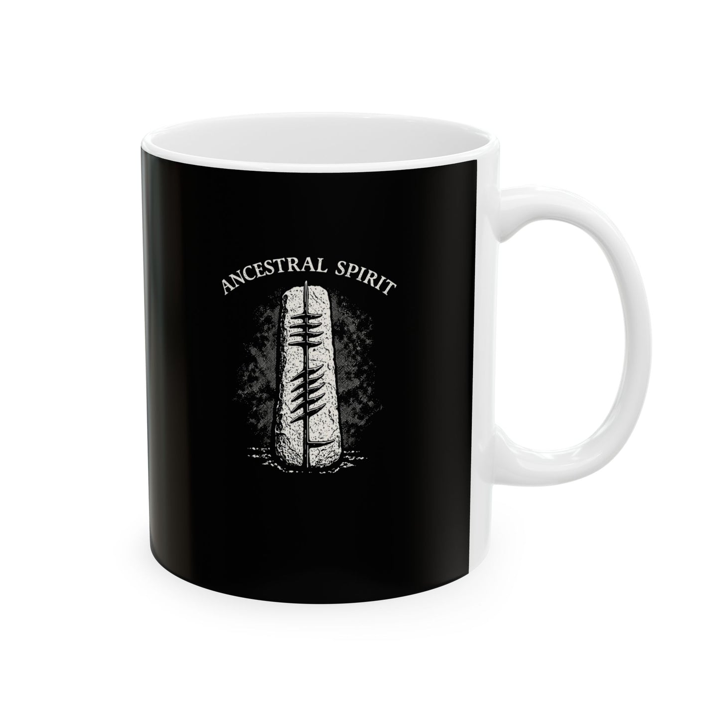 Ogham Script Stone Irish Strength Ceramic Mug, (11oz, 15oz)