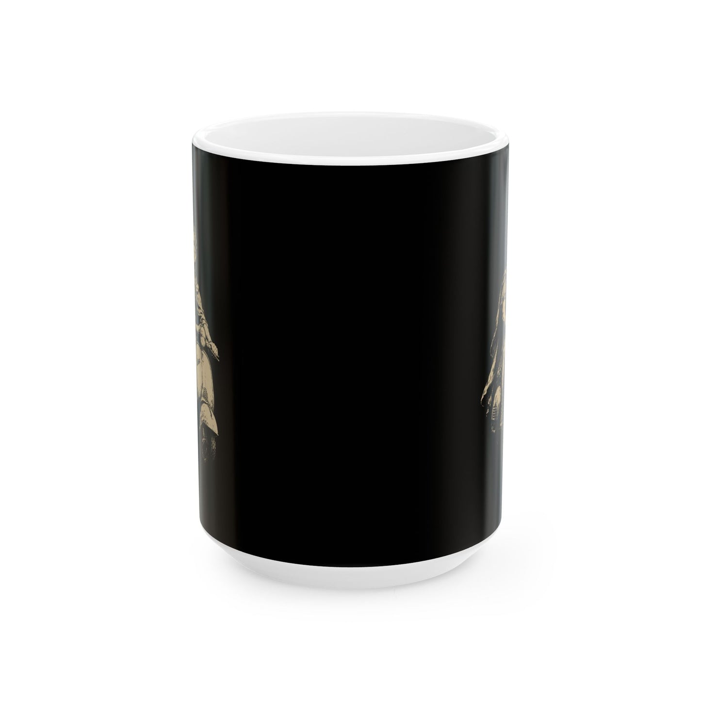 Julius Caesar on Vespa Ceramic Mug, (11oz, 15oz)