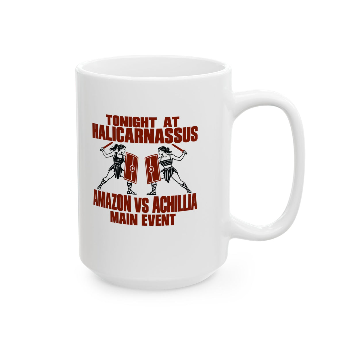 Amazon vs Achillia Main Event Ceramic Mug, (11oz, 15oz)
