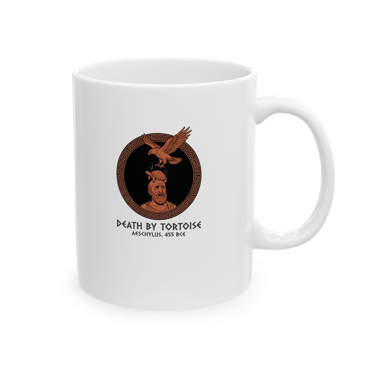 Aeschylus Death By Tortoise Ceramic Mug, (11oz, 15oz)