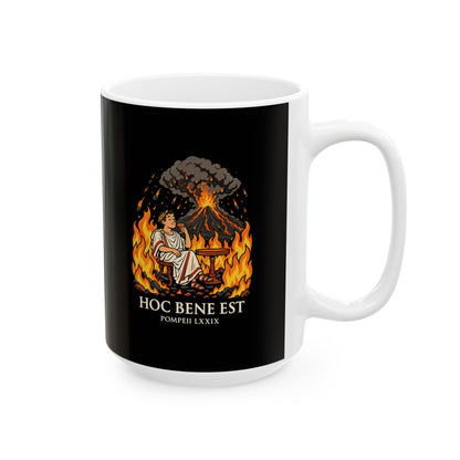 Hoc Bene Est Pompeii Ceramic Mug, (11oz, 15oz)