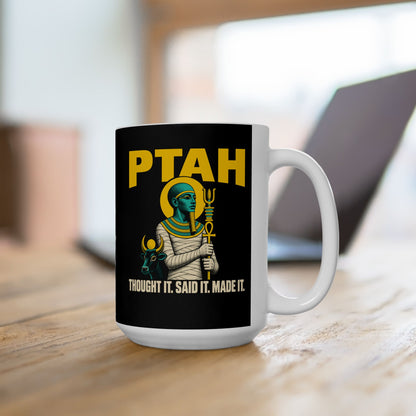 Ptah and the Apis Bull Ceramic Mug, (11oz, 15oz)