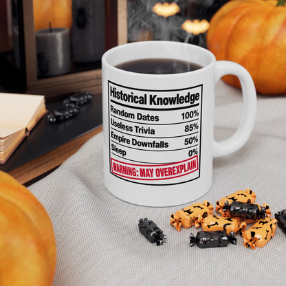 Historical Knowledge Facts Ceramic Mug, (11oz, 15oz)