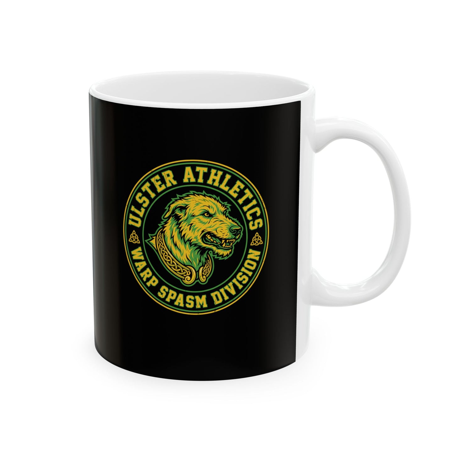 Cu Chulainna Warp Spasm Ceramic Mug, (11oz, 15oz)